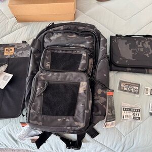 Tactical Black Camouflage Backpack